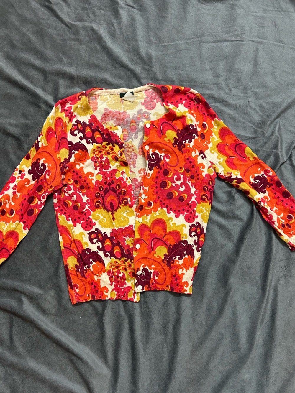 J.Crew Floral Cardigan in floral pattern